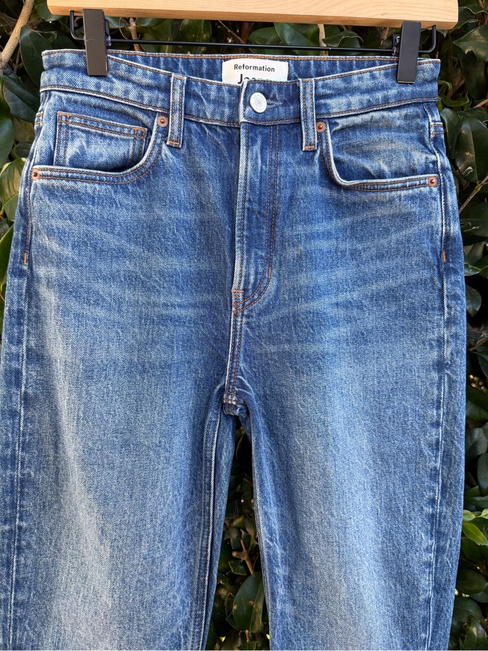 Reformation Medium Blue Straight-Leg Women’s Jeans